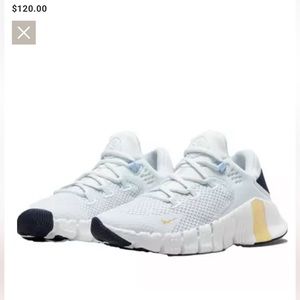 Nike Free Metcon 4 "Pure Platinum/Metallic Gold Coin" Women's Training Shoe